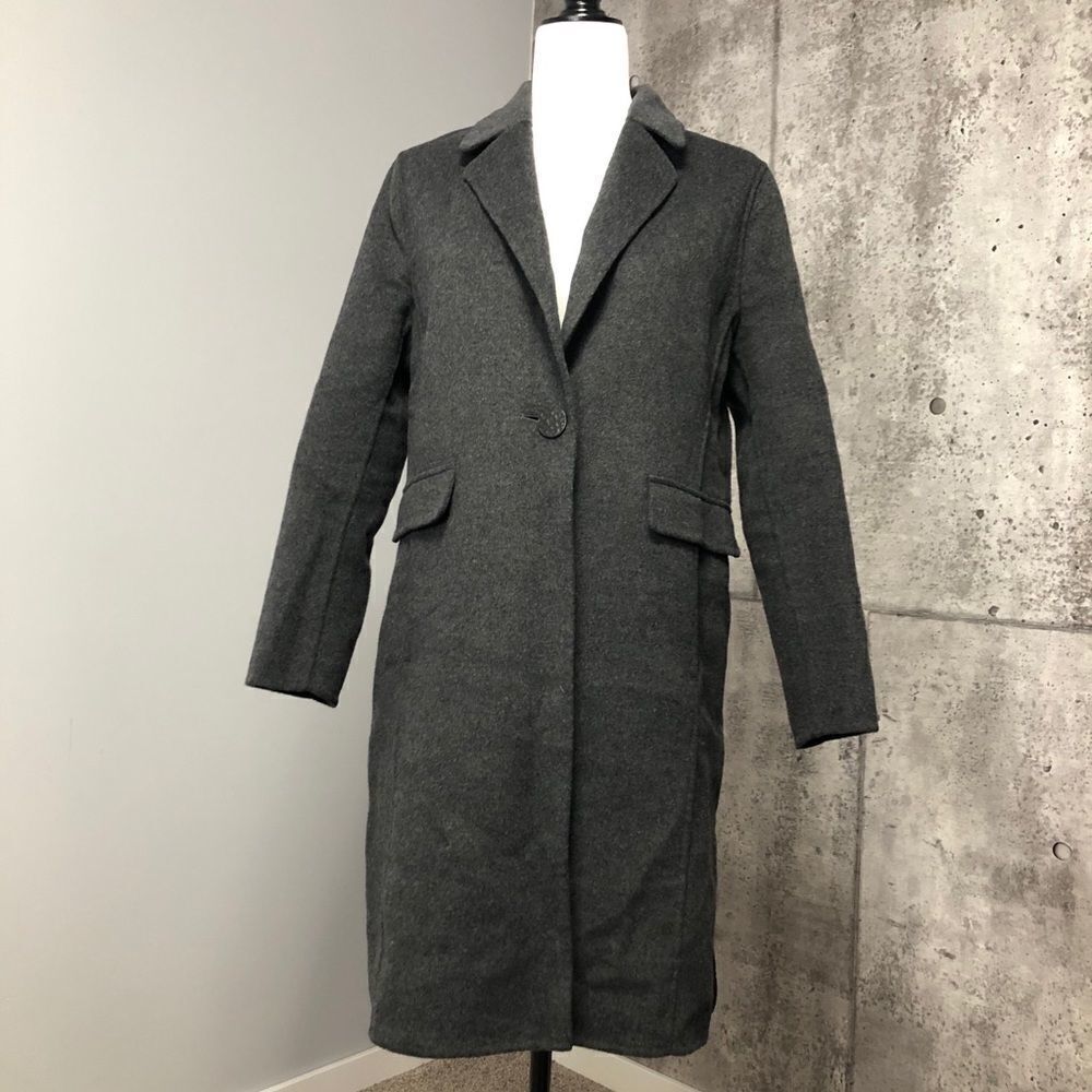 𝅺hotel Particulier Single Button Wool Blend Coat
